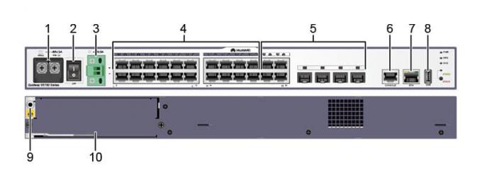 S5700-24TP-SI-DC appearance and structure High Capacity S5700-24TP-SI-DC Industrial Switch with 56 Gb/s Capacity and 24 Ports 1