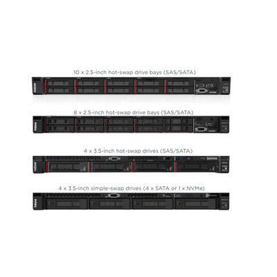 Stock Lenovo Thinkserver SR250 V2 Web Hosting Computer Server Mini Database CPU 1U Rack