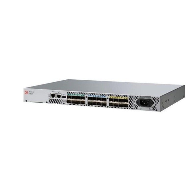 Full-Duplex Communication Brocade G610 SAN SFP FC 8 Port 16 Port 24 Port Active 32GB Fiber Optic Switch Stock