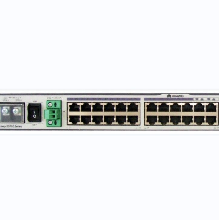High Capacity S5700-24TP-SI-DC Industrial Switch with 56 Gb/s Capacity and 24 Ports