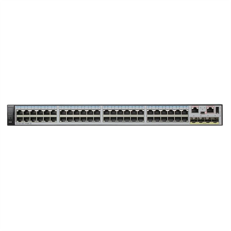 S5700 Series 48 Port PoE 10/100/1000Base-T 4 10GE SFP Ethernet Switch H3C S5720-56c-Pwr-Ei-DC Switch